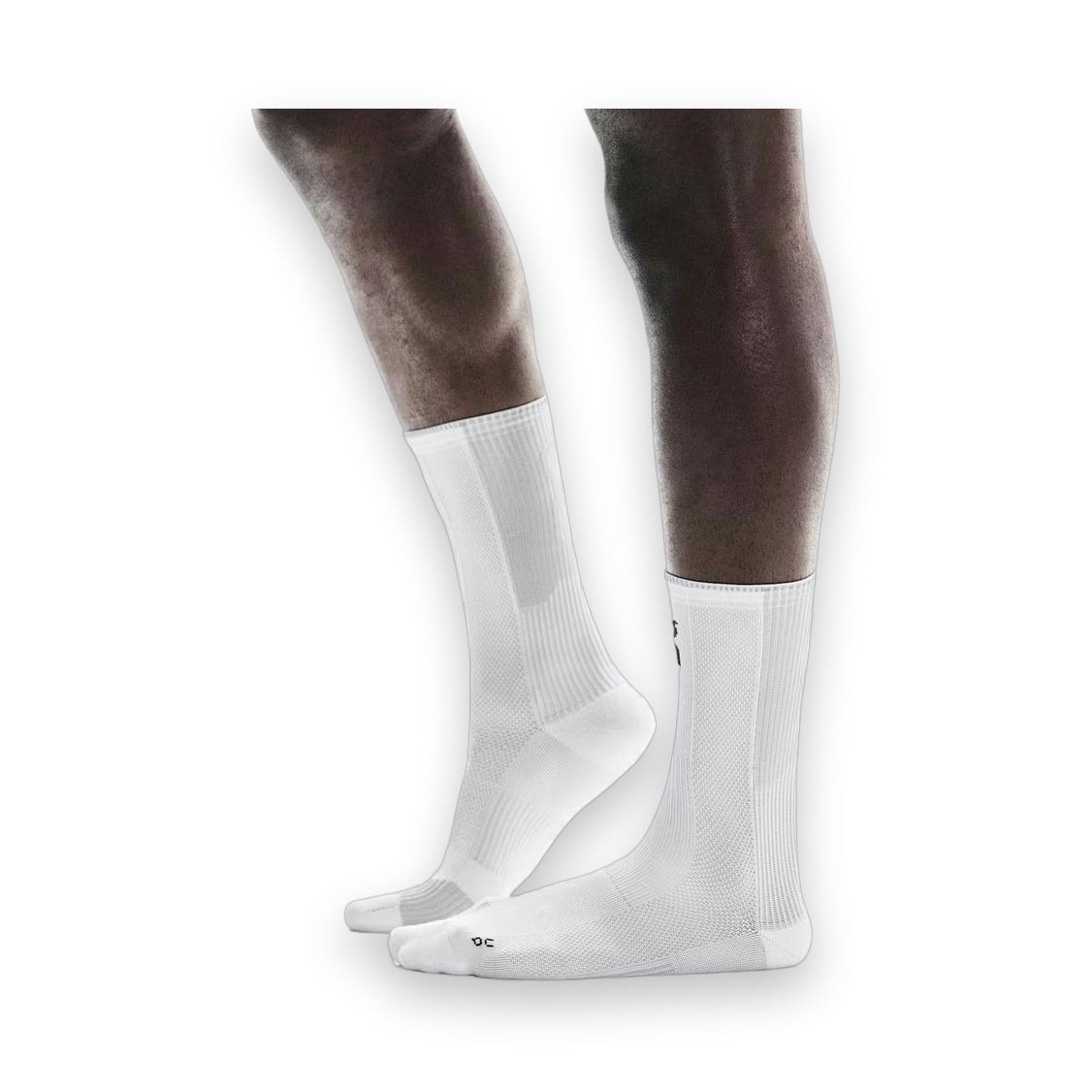 On Performance Run Sock High - White / Glacier