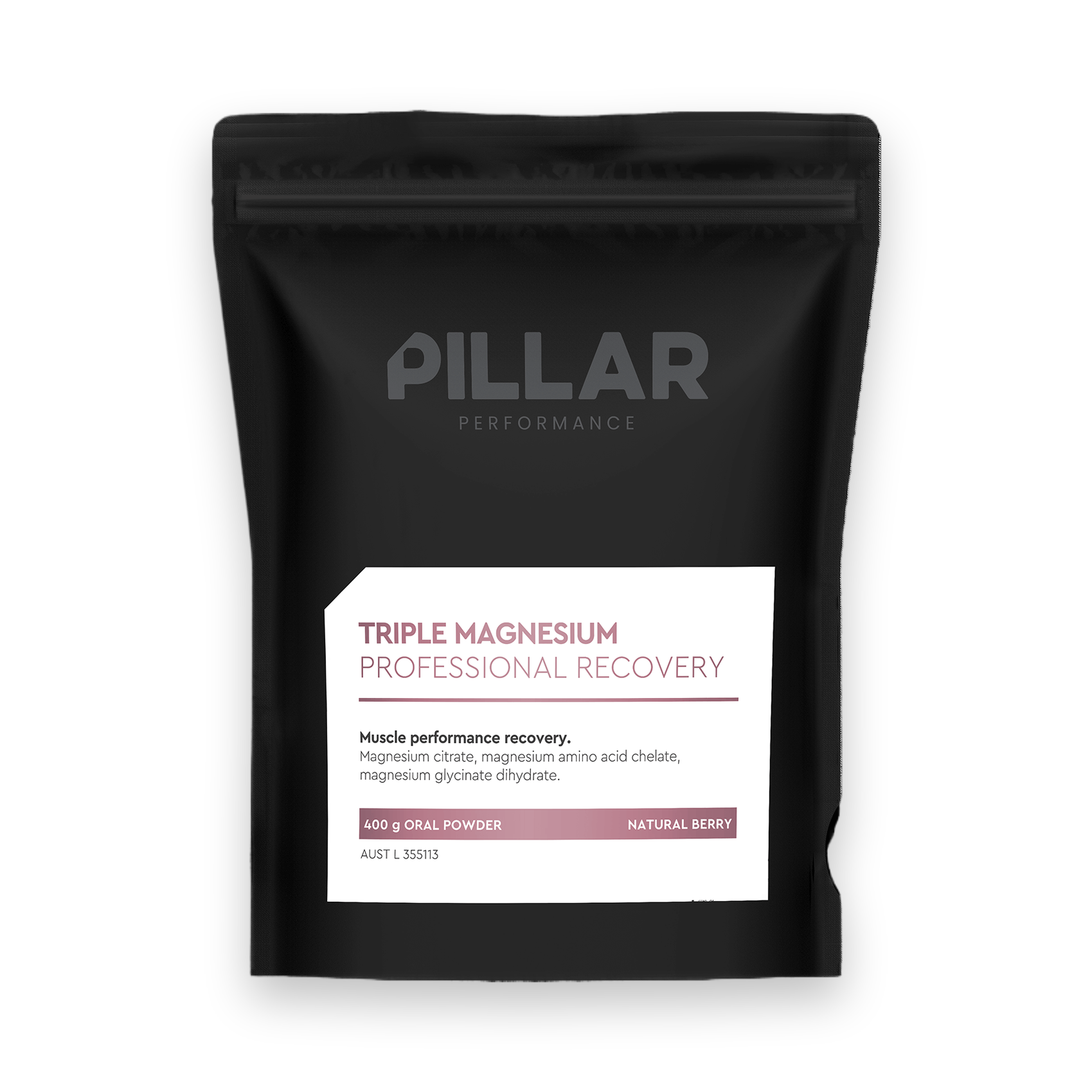 PILLAR Performance Triple Magnesium Professional Recovery - Natural Berry