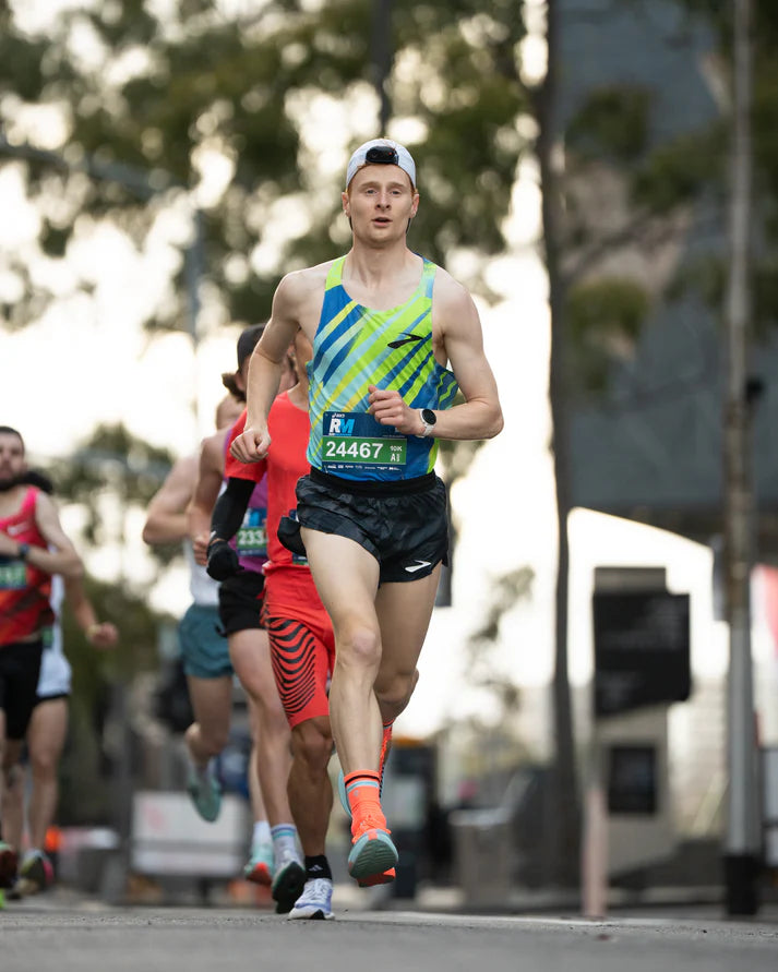 SHYU Racing Socks Crew - Coral / Sky / Black