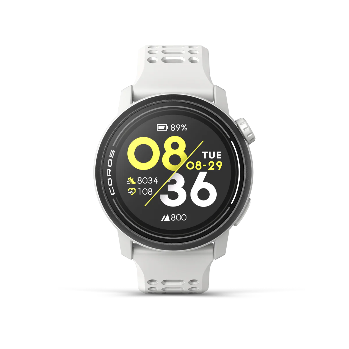 Coros Pace 3 GPS Sportswatch - White / Silicone Band