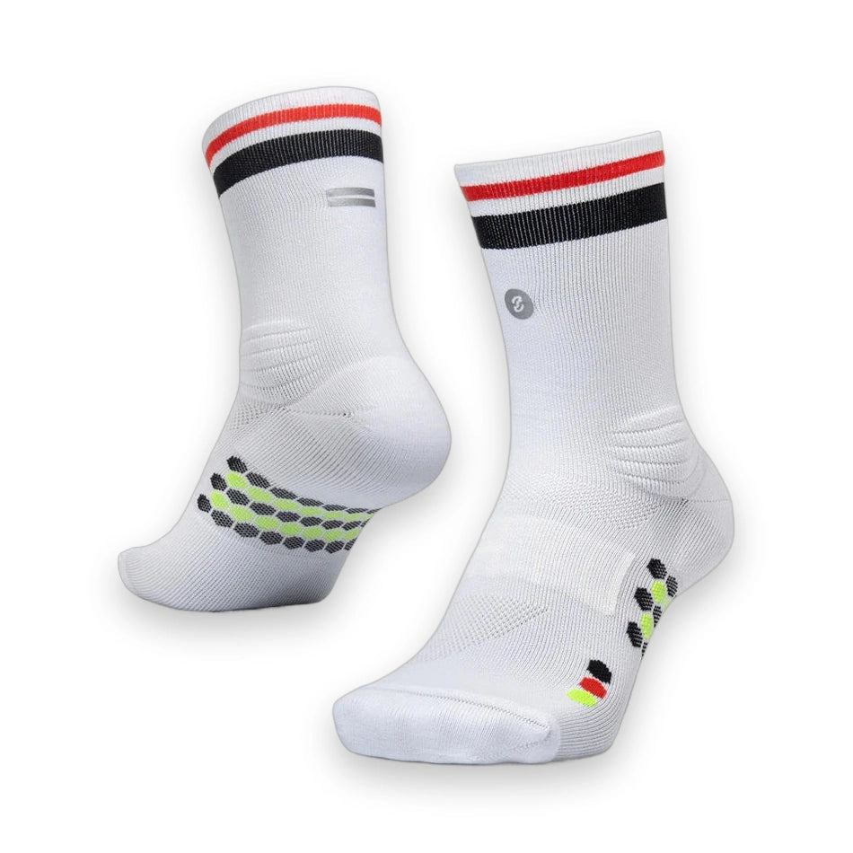SHYU Racing Socks Crew - White / Black / Red