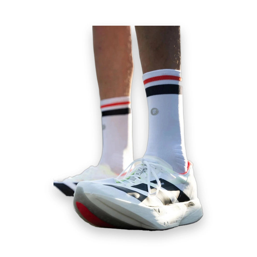 SHYU Racing Socks Crew - White / Black / Red