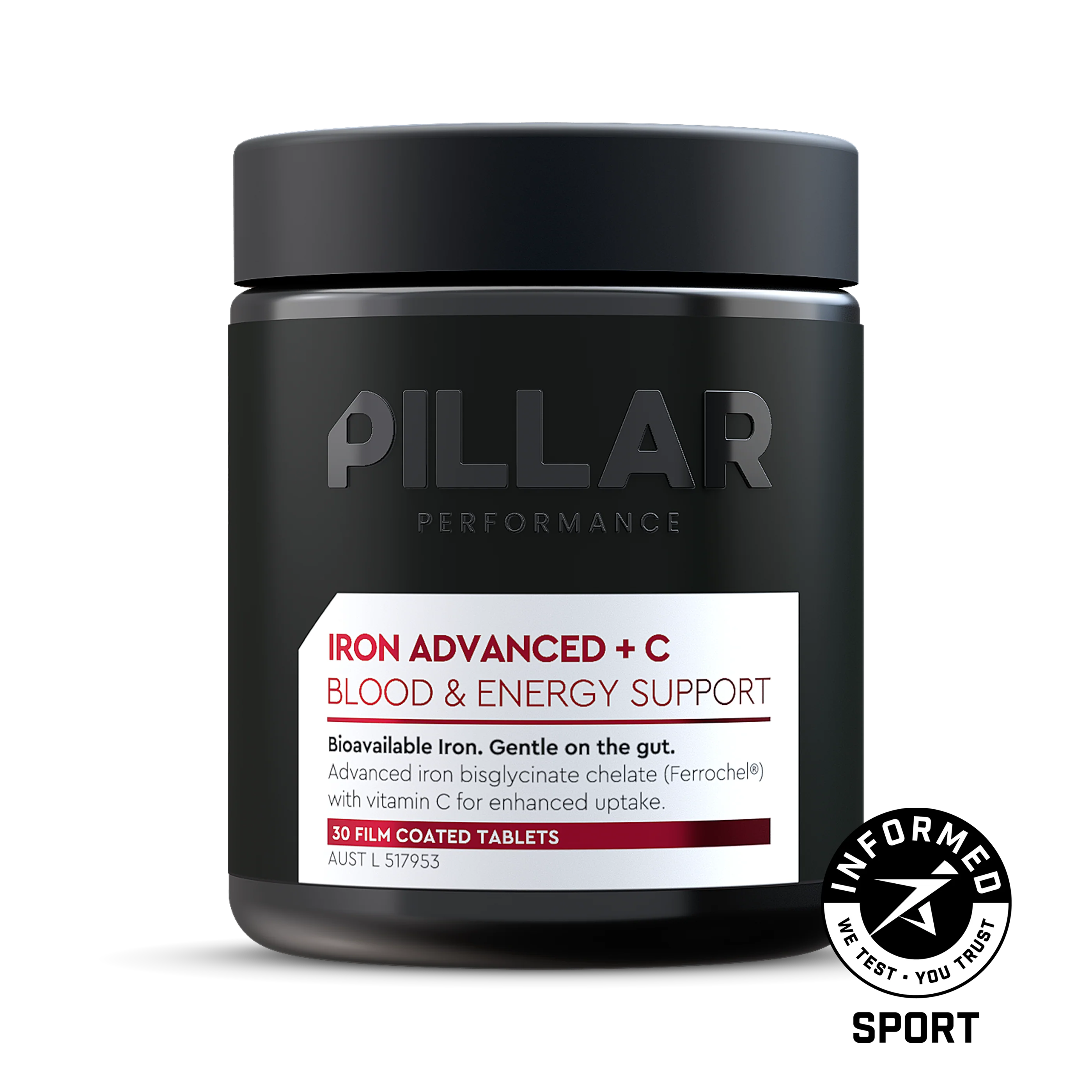 Pillar Performance Iron Advanced + C - Tablets