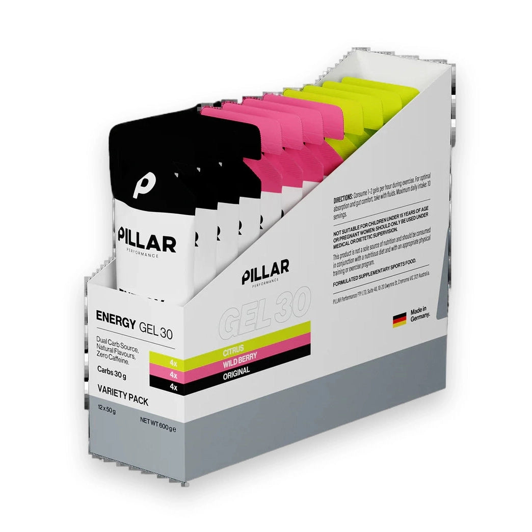 Pillar Energy Gel 30 Value Box - 12 Serves