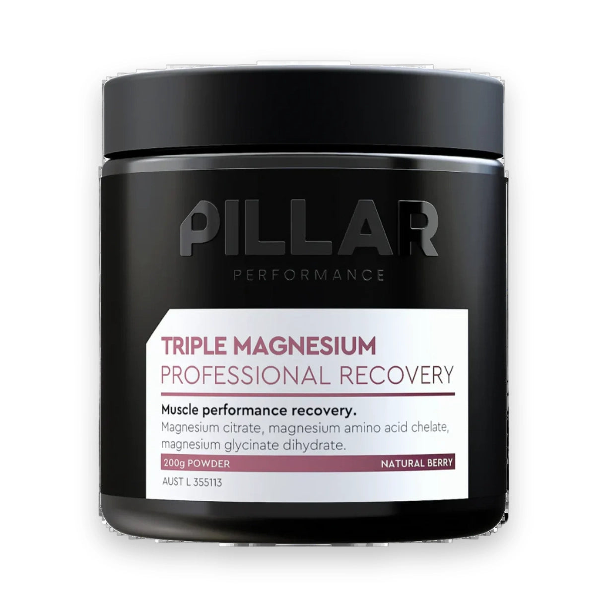 PILLAR Performance Triple Magnesium Professional Recovery 200g Bag - Natural Berry