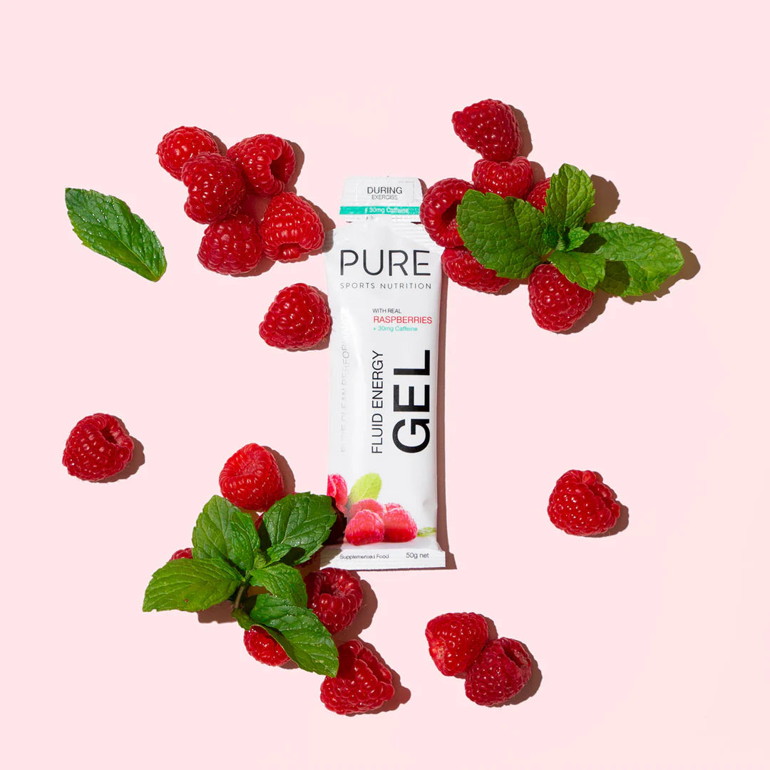 Pure Fluid Energy Gel 50g - Raspberry Caffeine