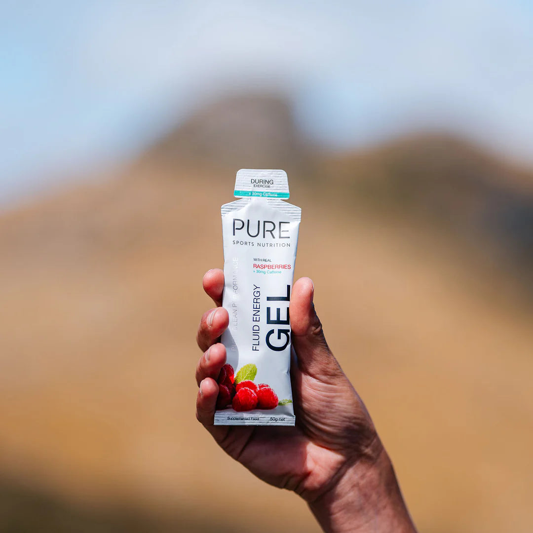 Pure Fluid Energy Gel 50g - Raspberry Caffeine