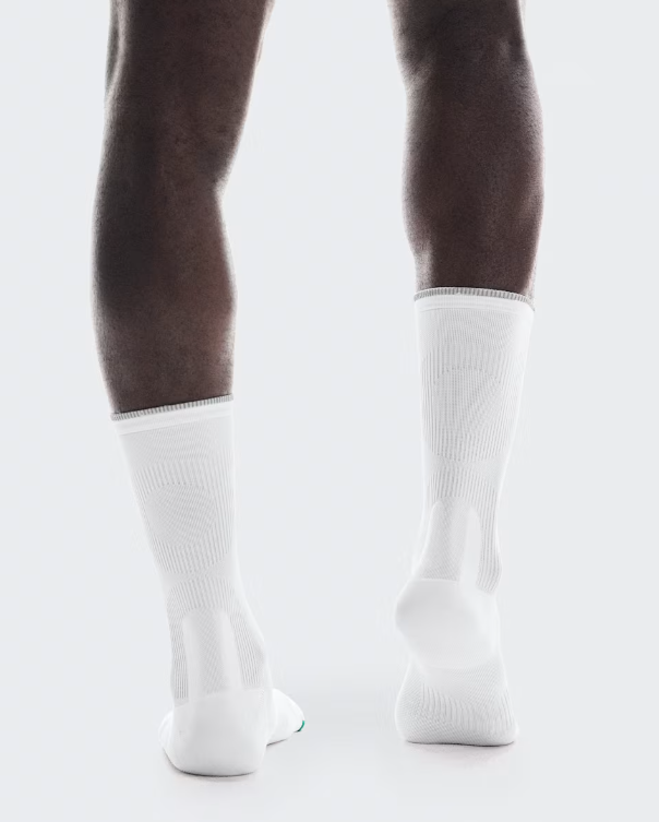 On Elite Run Sock High - White / Ivory