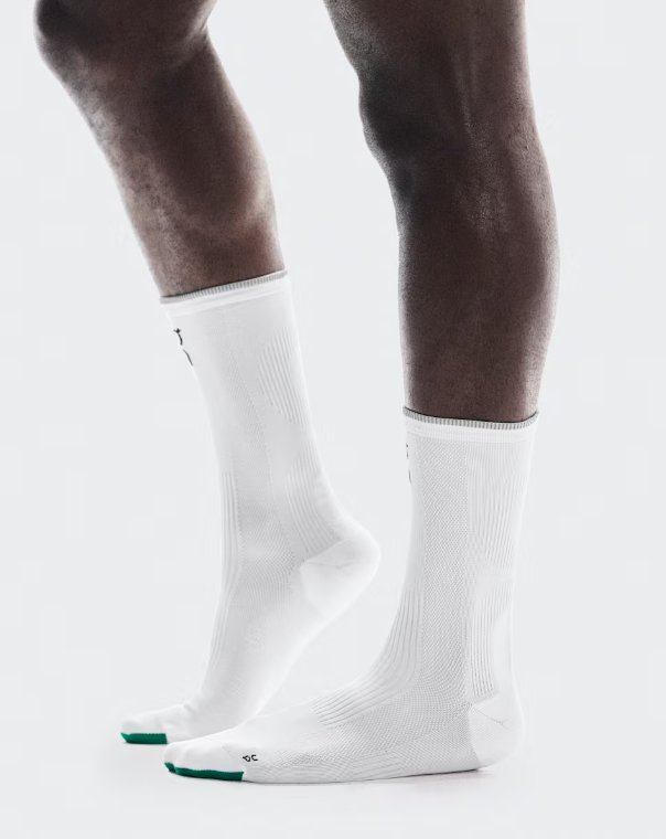 On Elite Run Sock High - White / Ivory