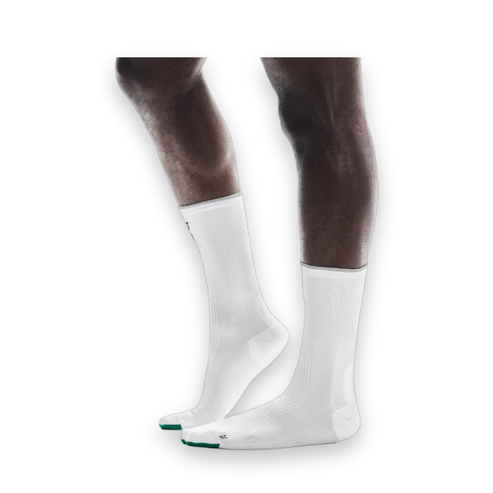 On Elite Run Sock High - White / Ivory