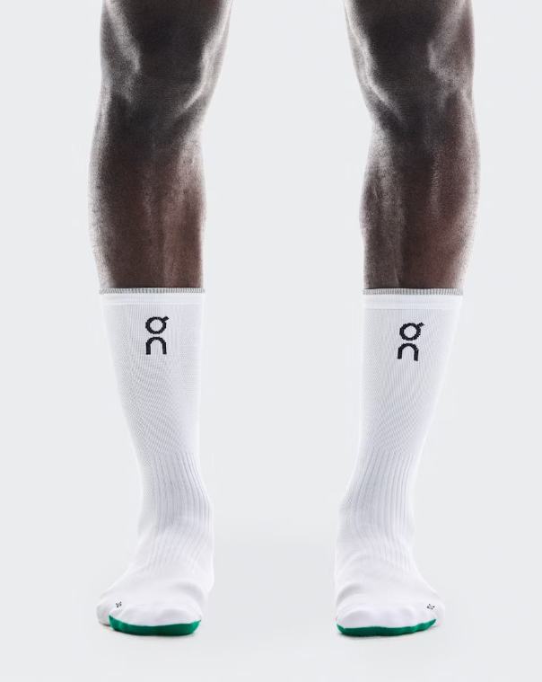 On Elite Run Sock High - White / Ivory
