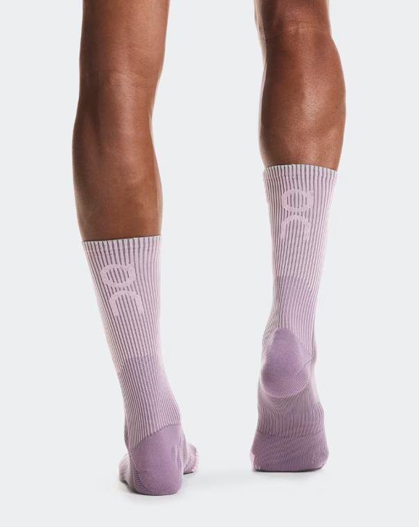 On Performance Run Sock High - Dewberry / Sakura