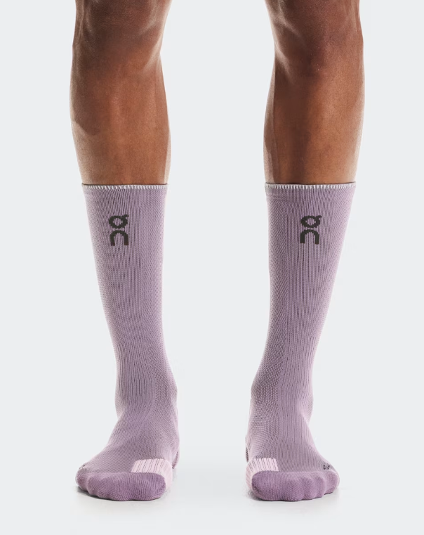 On Performance Run Sock High - Dewberry / Sakura