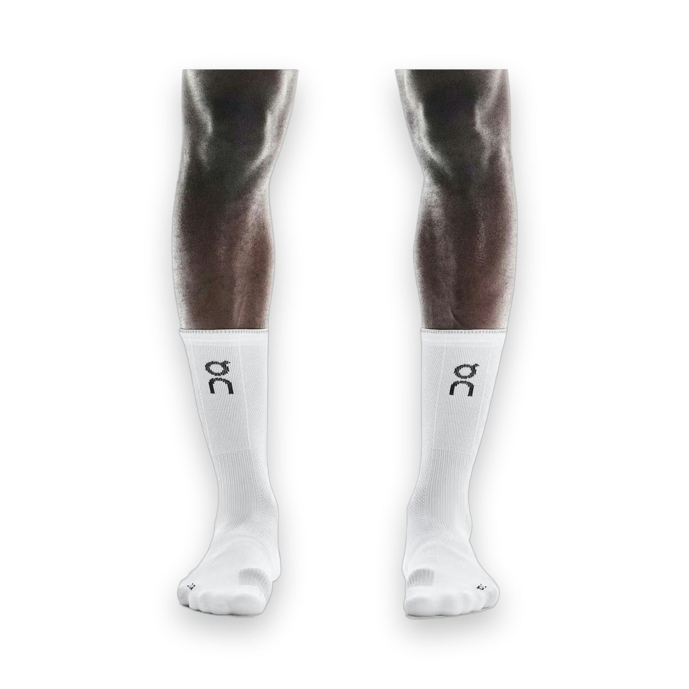 On Performance Run Sock High - White / Glacier