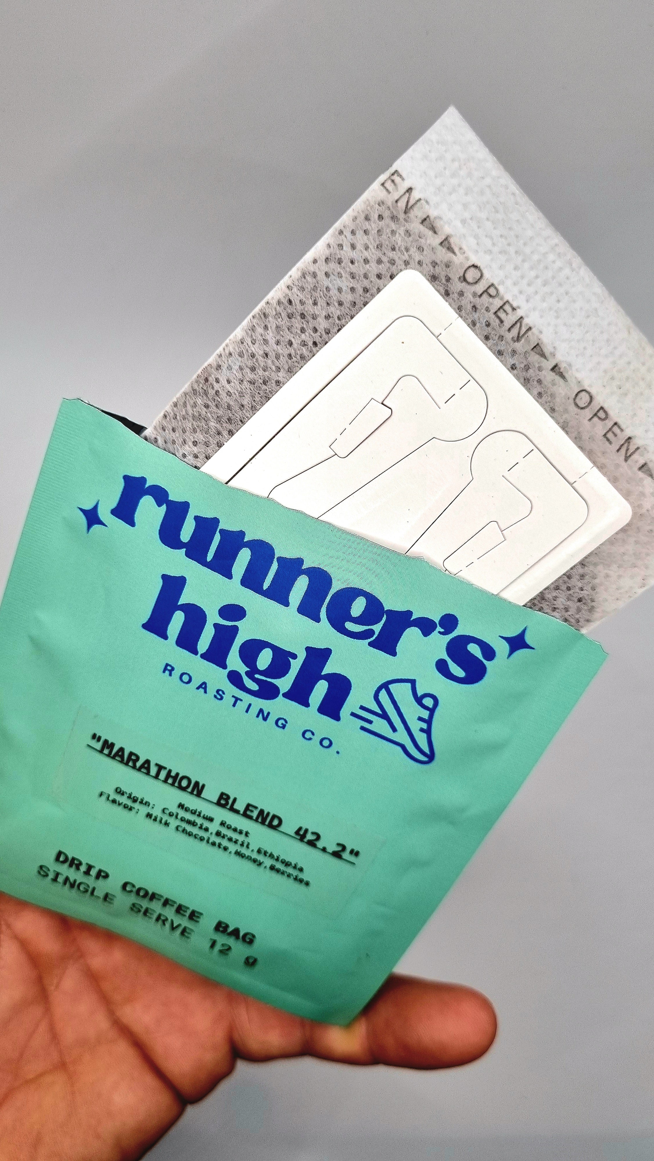 Runner’s High Roasting Co - ( 5 x Pack ) Drip Bags- Single Origin (light roast)