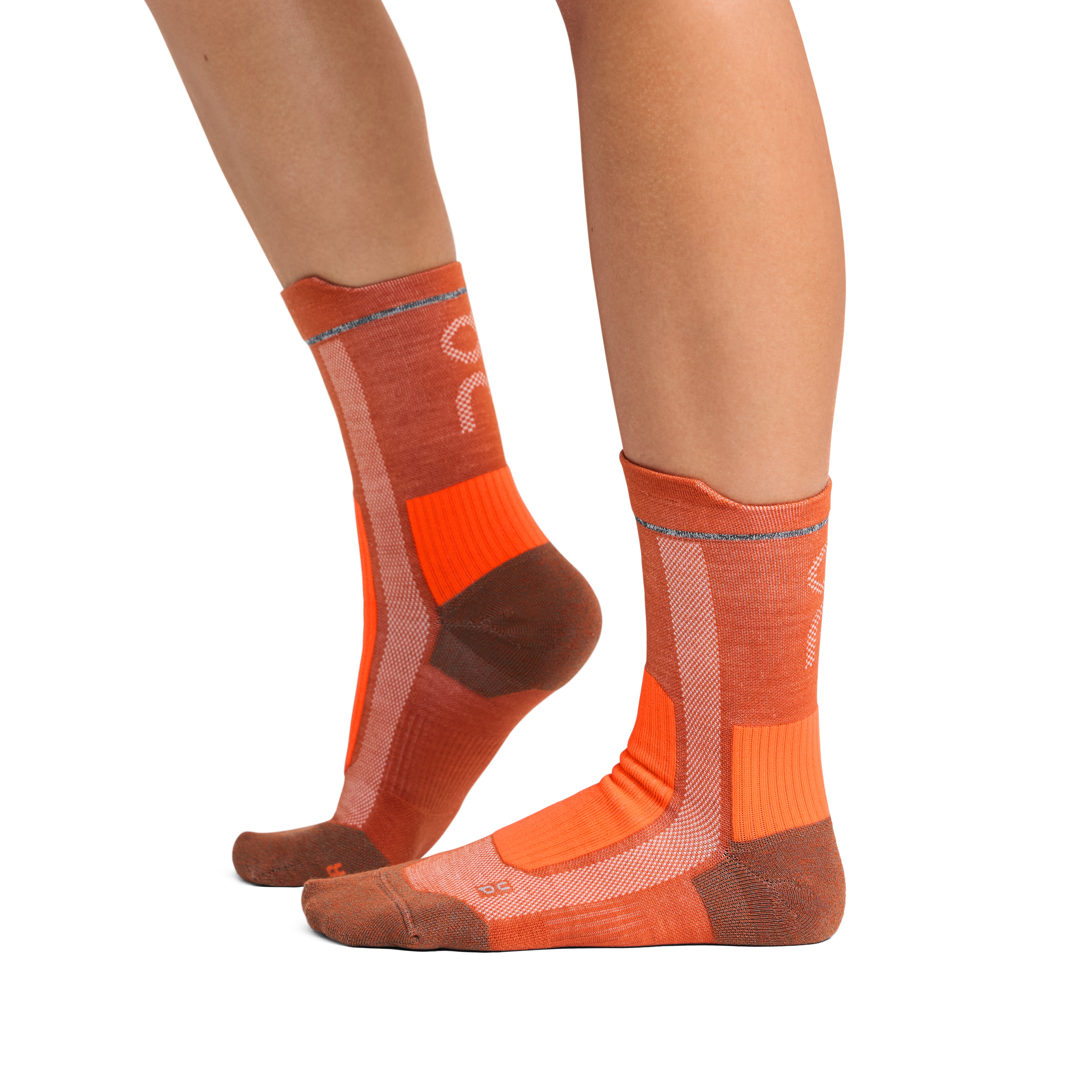 On Merino Ultra Sock Unisex - Rust / Flame