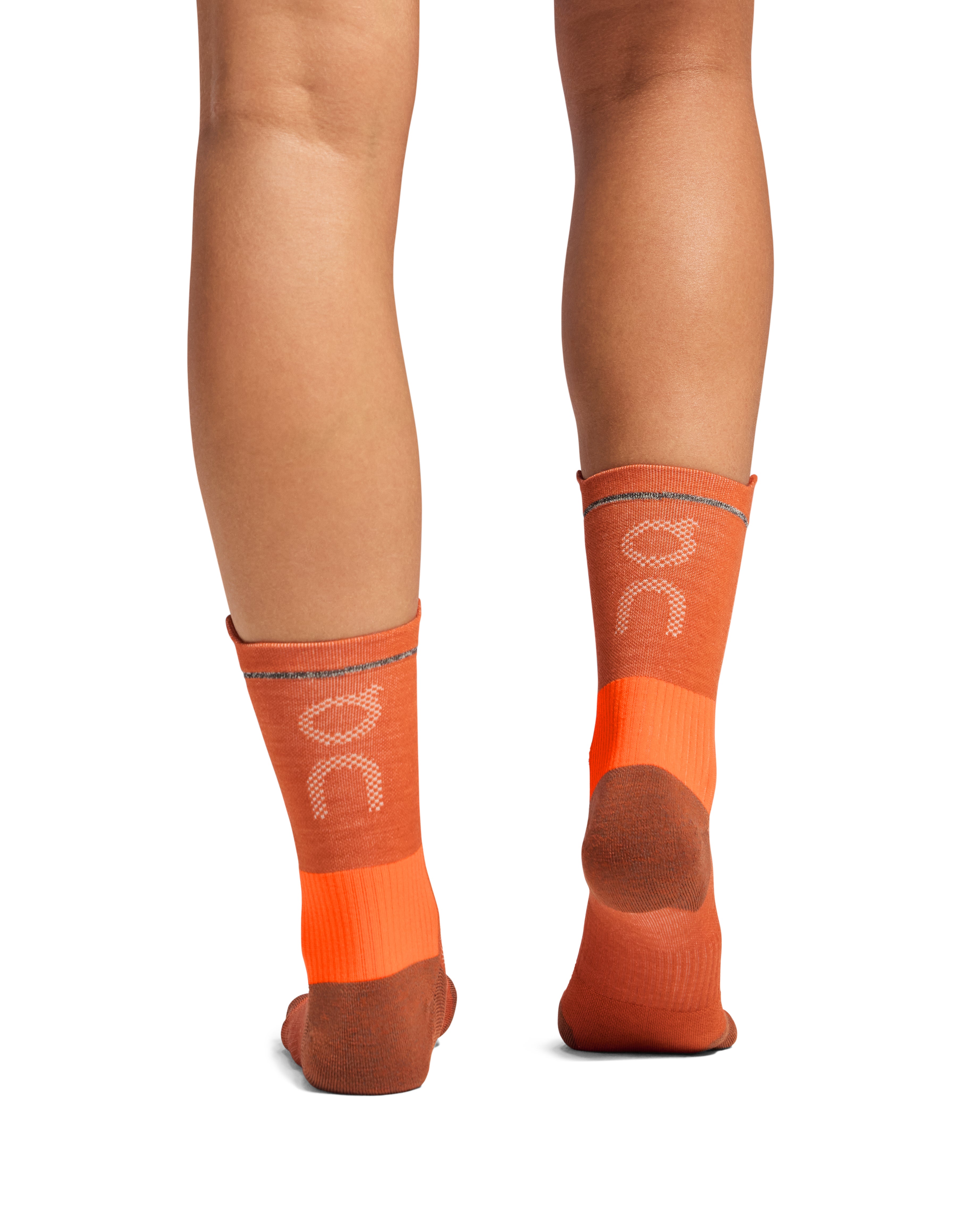 On Merino Ultra Sock Unisex - Rust / Flame