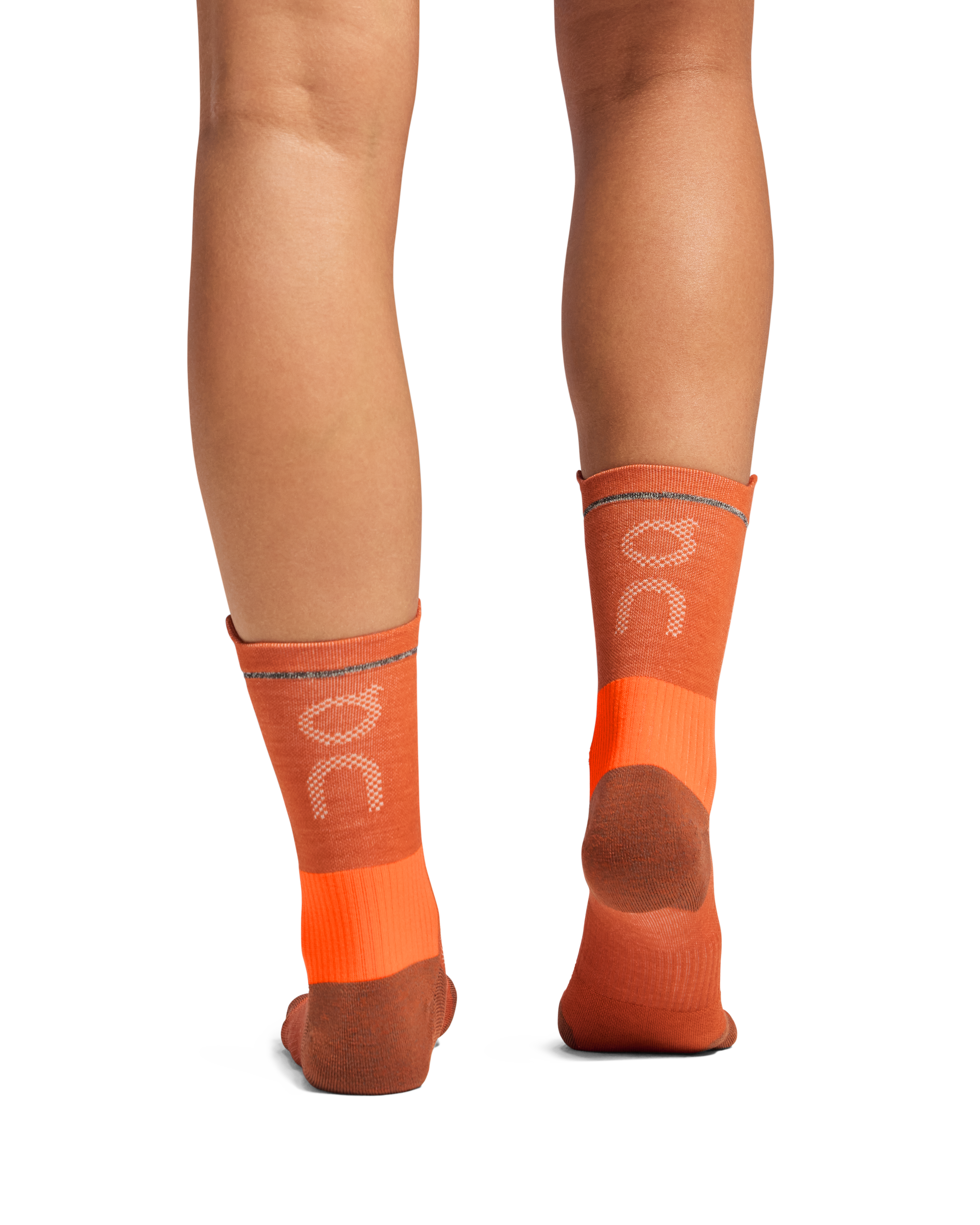 On Merino Ultra Sock Unisex - Rust / Flame