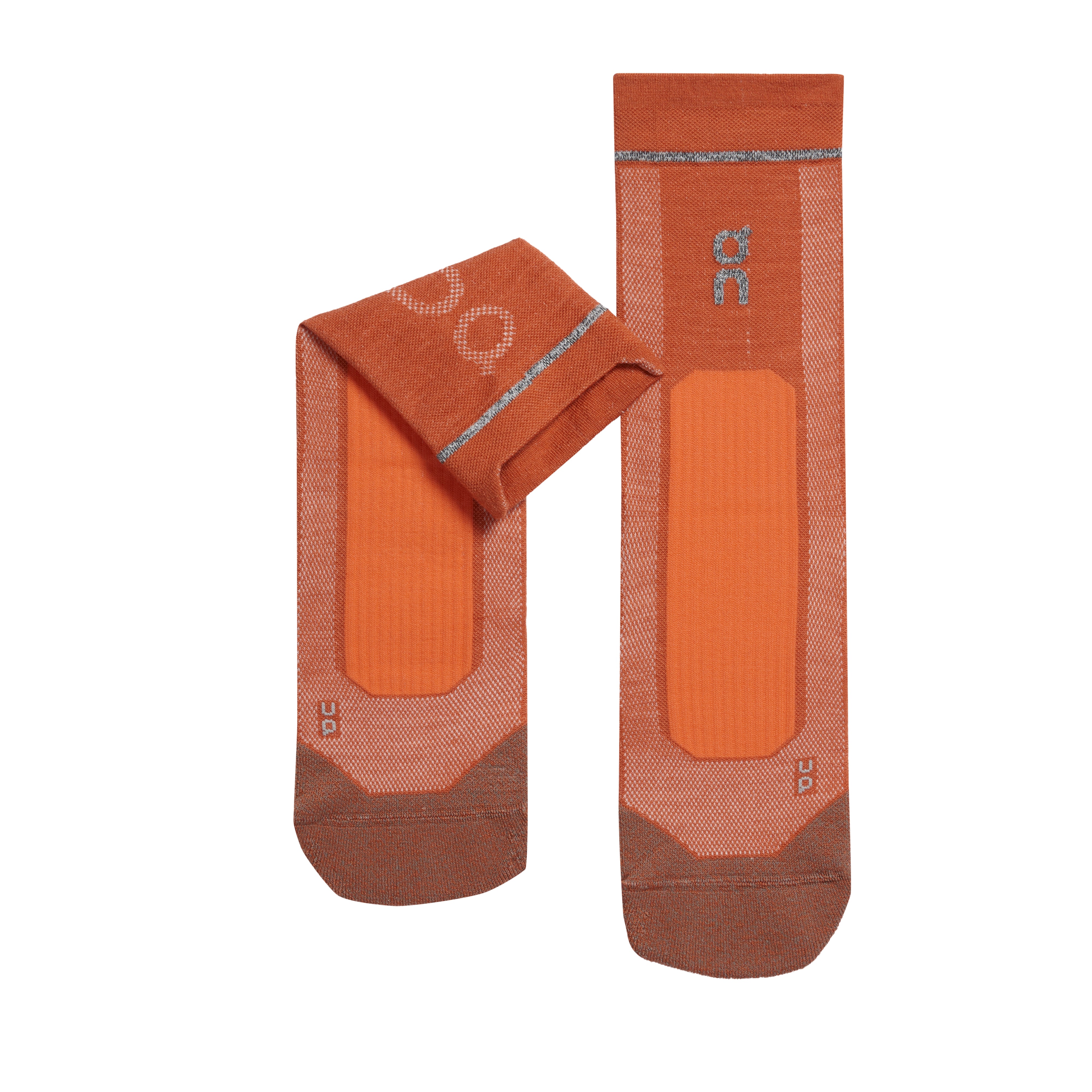 On Merino Ultra Sock Unisex - Rust / Flame