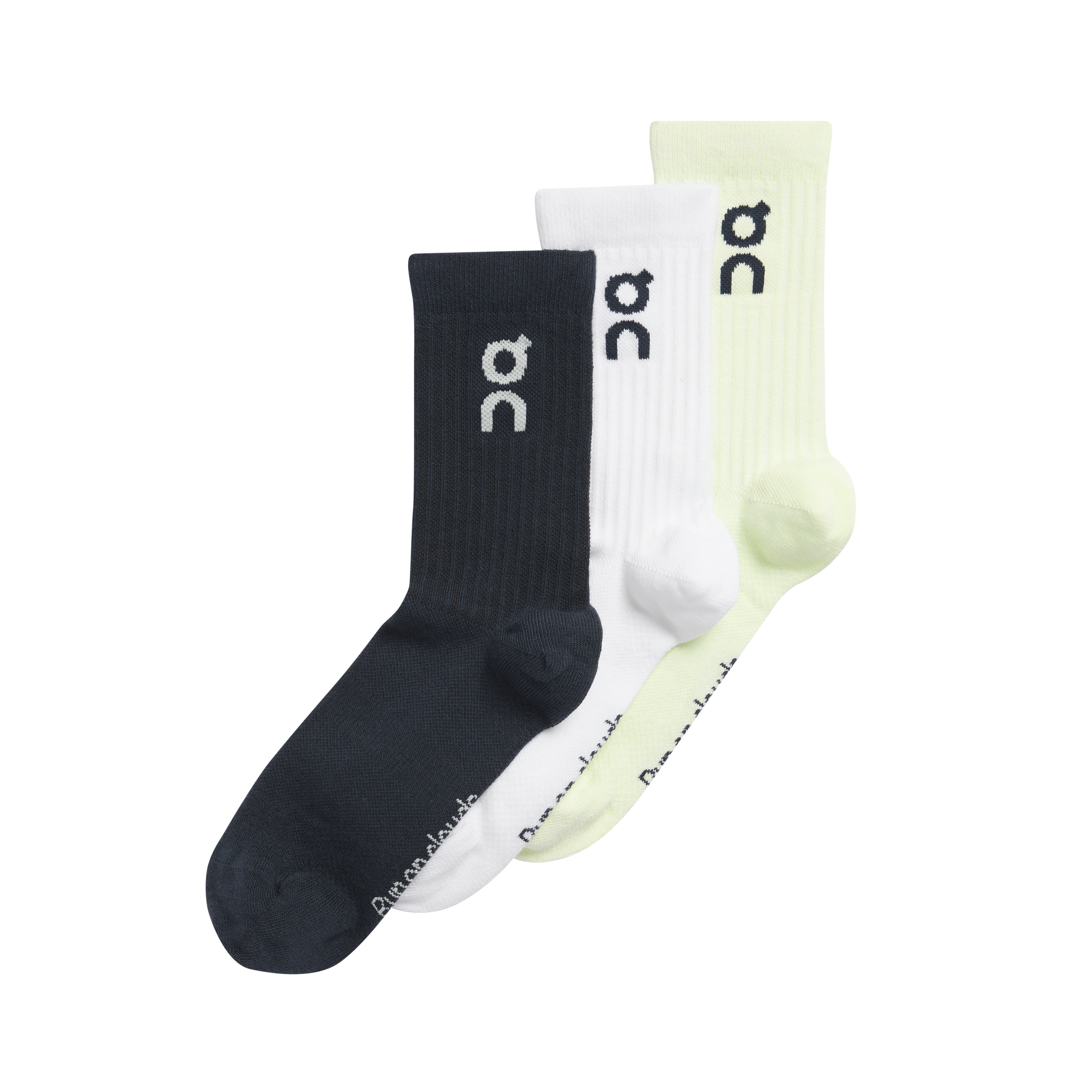 On Logo Sock 3-Pack Unisex - Midnight