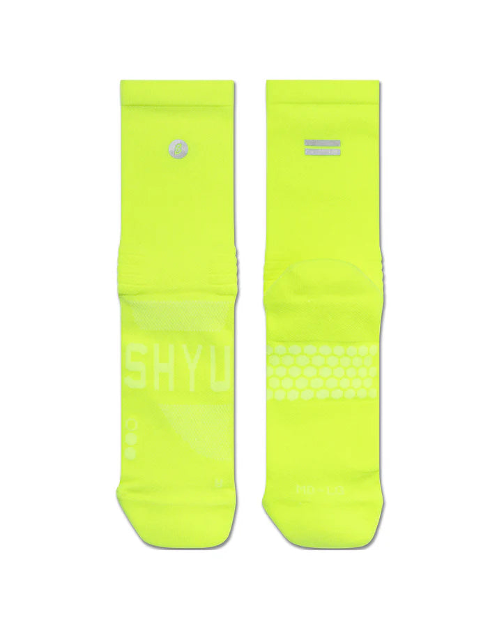 SHYU Racing Socks Crew - Neutral / Volt / Volt