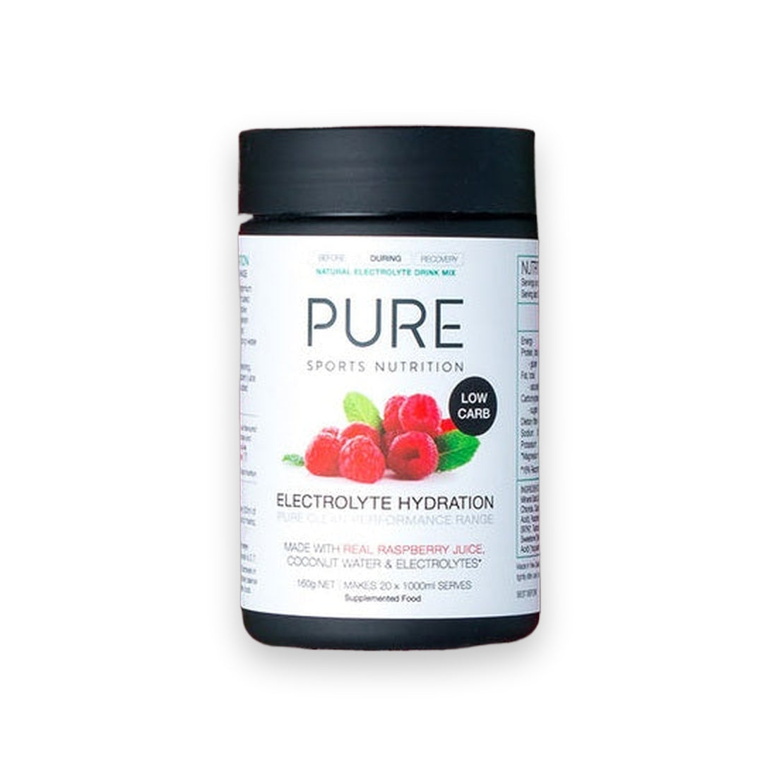 Pure Low Carbohydrate Electrolyte Hydration - Raspberry