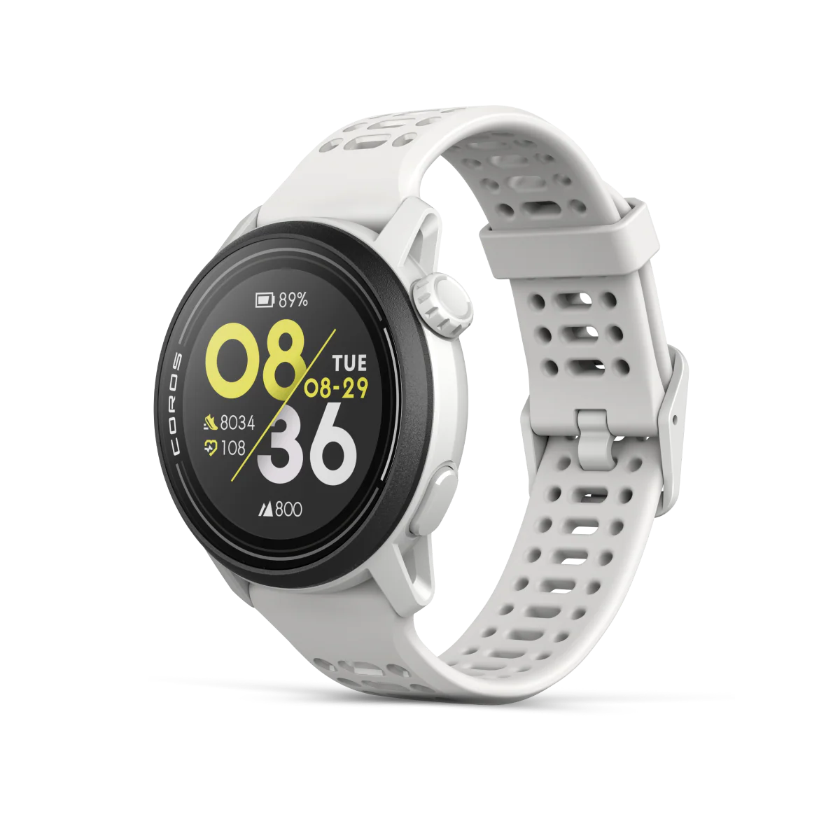 Coros Pace 3 GPS Sportswatch - White / Silicone Band