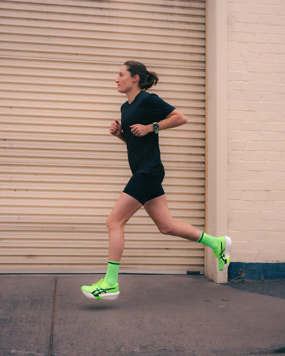 SHYU Racing Socks Crew - Acid / Green / Black