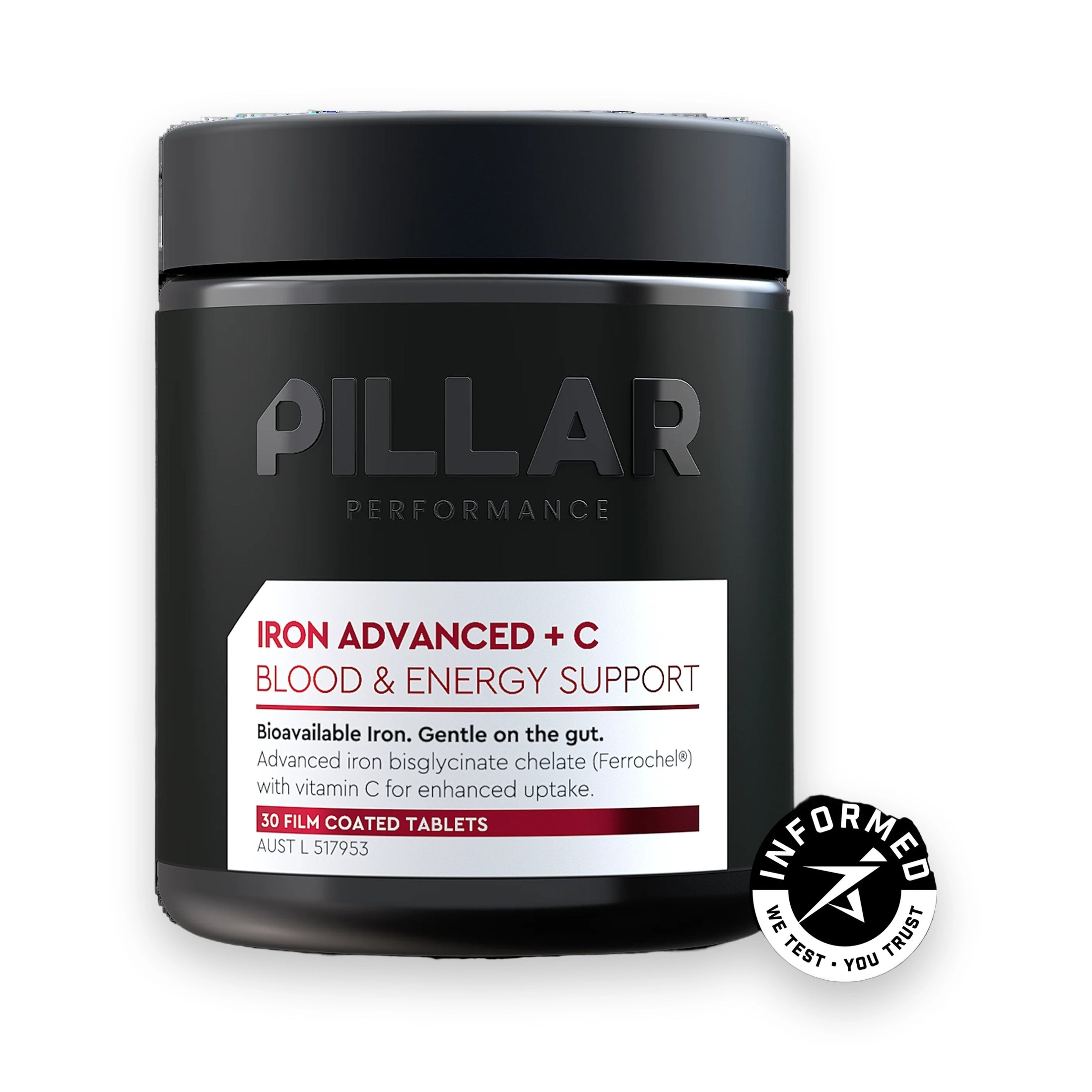 Pillar Performance Iron Advanced + C - Tablets