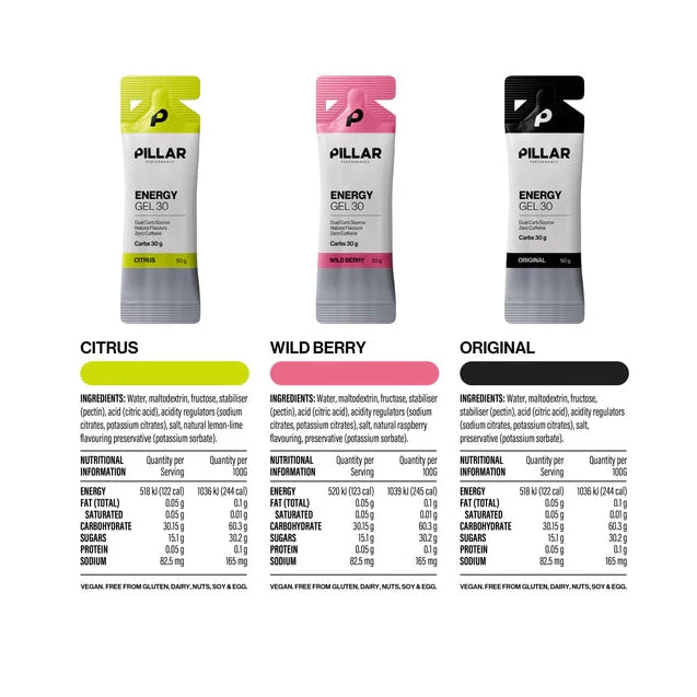 Pillar Energy Gel 30 - Original
