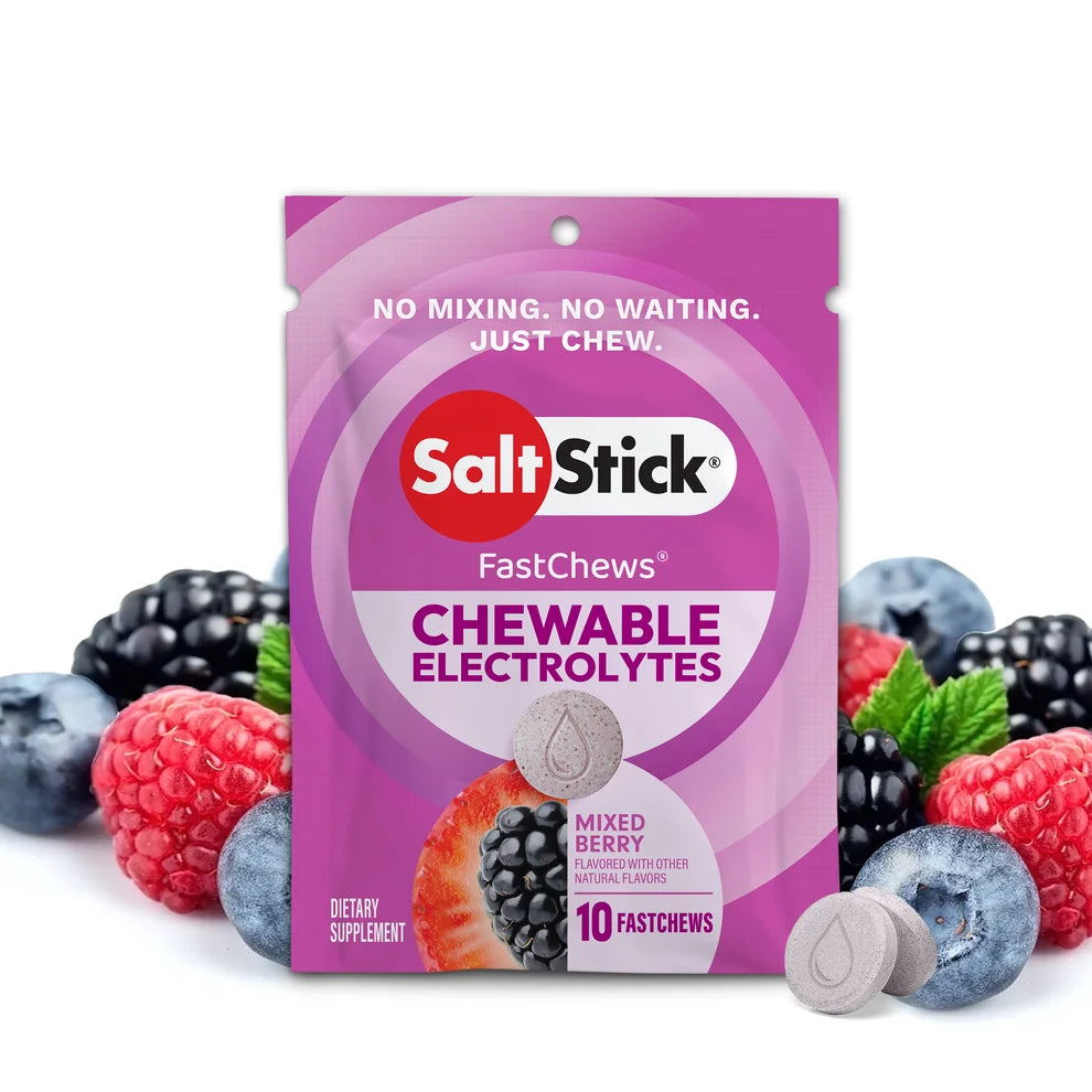 SaltStick Fastchews Satchels 10 tabs - Mixed Berry