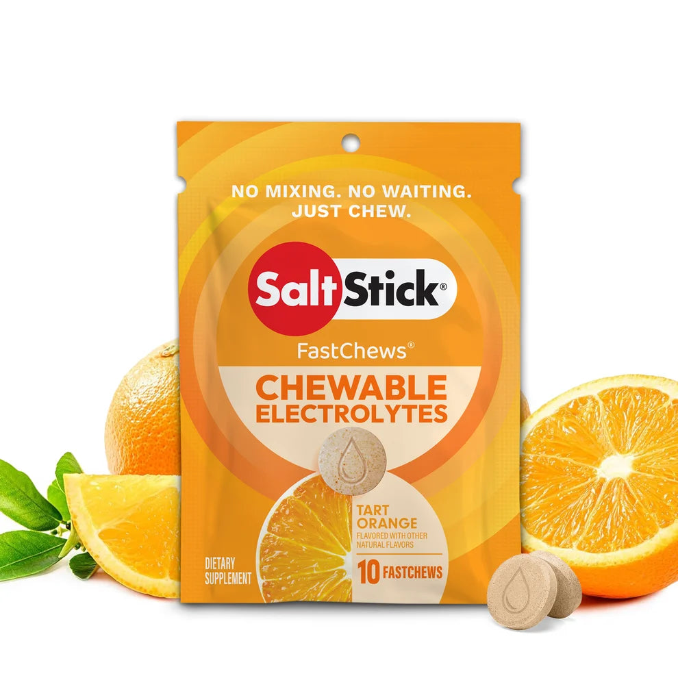 SaltStick Fastchews Satchels 10 tabs - Tart Orange