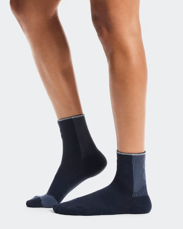 On Performance Run Sock Mid - Navy / Navy