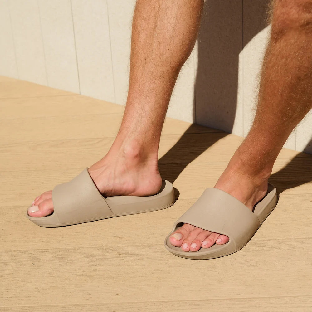 Archies Slides Taupe - Mens